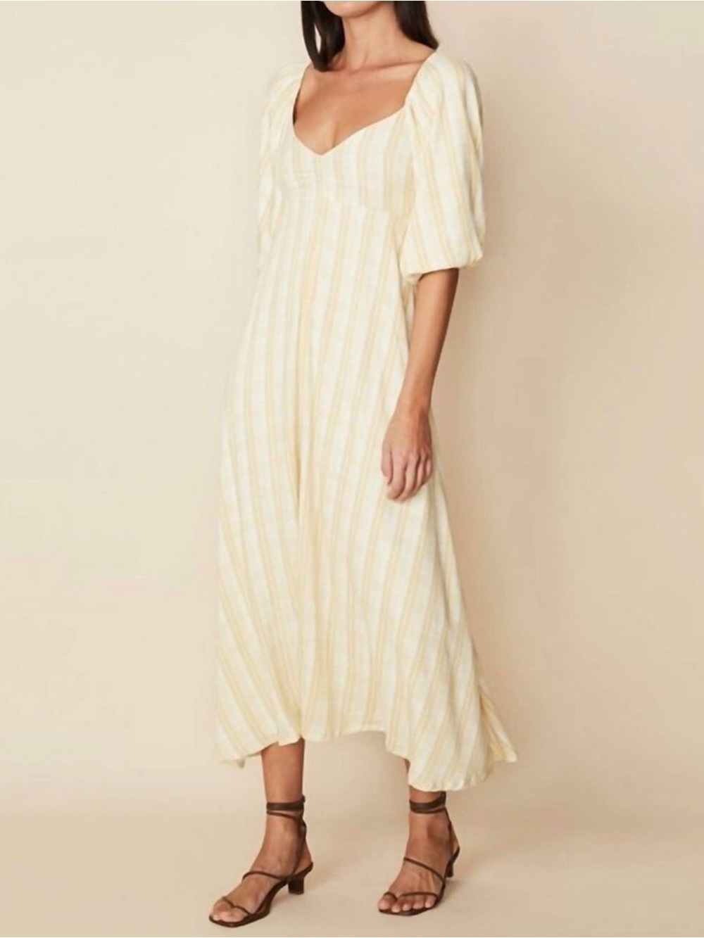 Faithfull the Brand Imanie midi dress, size S. Excellent condition.